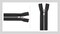 #3 Nickel Pants Light Weight YKK Zippers - Color: Black - Choose Your Length - Made in The United States (1 Zipper Per Pack) (7" Inches)